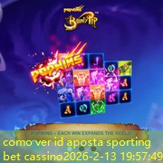 como ver id aposta sporting bet cassino